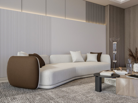 Living room interior scene 55 3D Модель