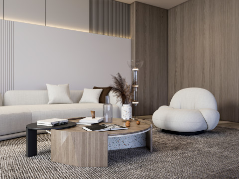 Living room interior scene 55 3D Модель