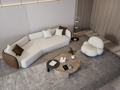 Living room interior scene 55 3D Модель