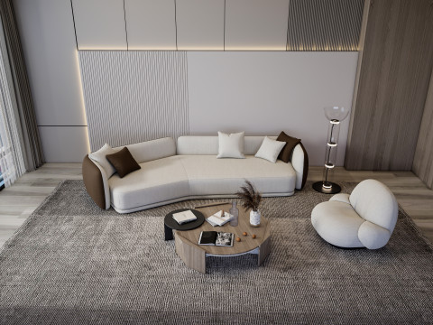 Living room interior scene 55 3D Модель