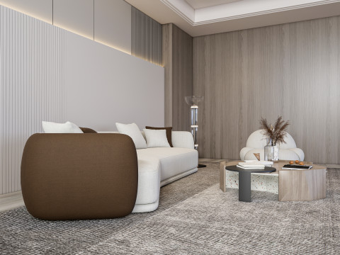 Living room interior scene 55 3D Модель
