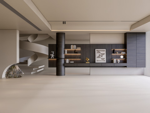 Living room interior scene 56 3D Model