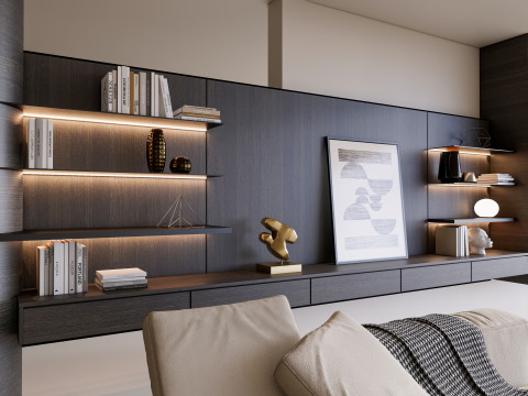 Living room interior scene 56 3D Model