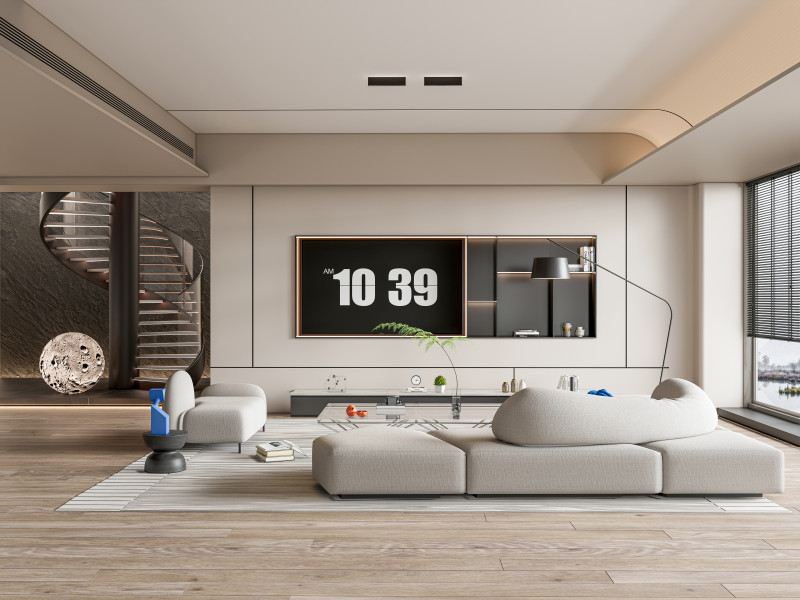Living room interior scene 57 Model 3D .c4d .max .obj .3ds .fbx .stl .blend 