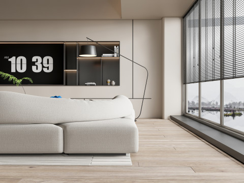 Living room interior scene 57 Model 3D