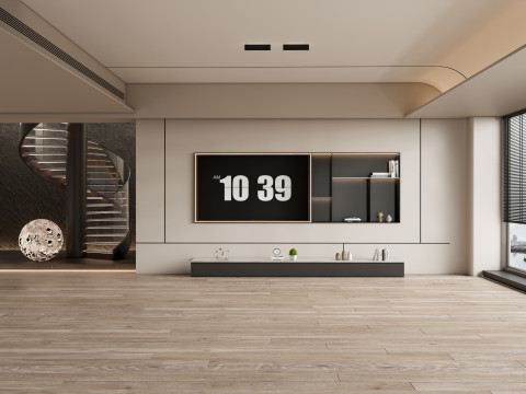 Living room interior scene 57 Model 3D