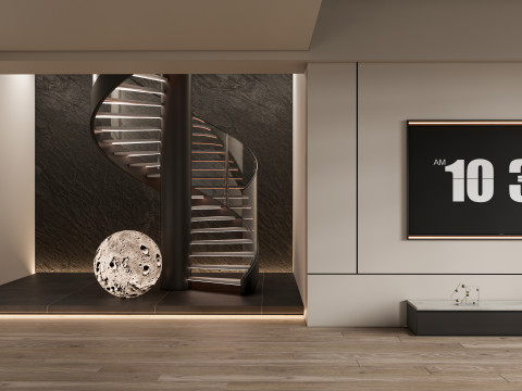 Living room interior scene 57 Model 3D