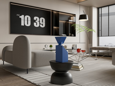 Living room interior scene 57 Model 3D