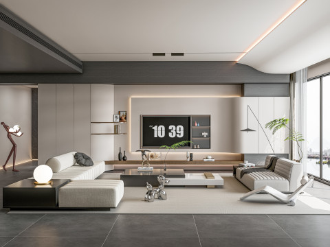 Living room interior scene 58 3Dモデル