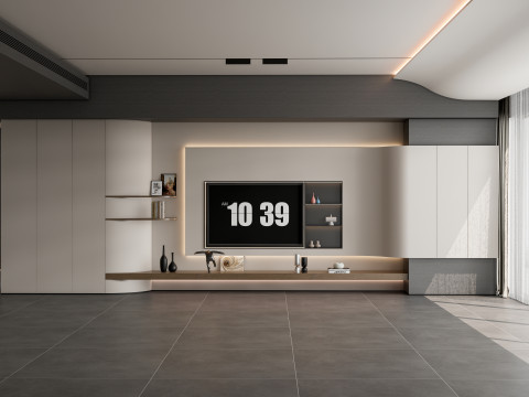 Living room interior scene 58 3D-Modell