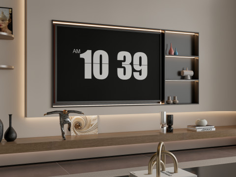Living room interior scene 58 3D-Modell