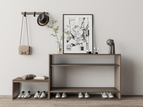 Shoe Cabinet Sideboard entrance cabinet 1 3D Model