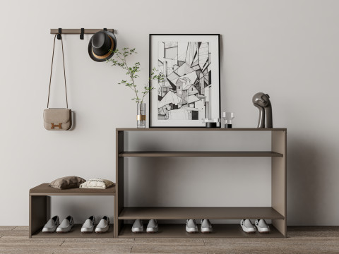 Shoe Cabinet Sideboard entrance cabinet 1 3D Model