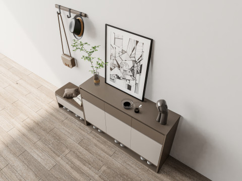 Shoe Cabinet Sideboard entrance cabinet 1 3D Model