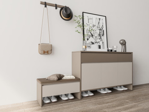 Shoe Cabinet Sideboard entrance cabinet 1 3D Model