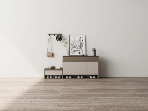 Shoe Cabinet Sideboard entrance cabinet 1 3D Model