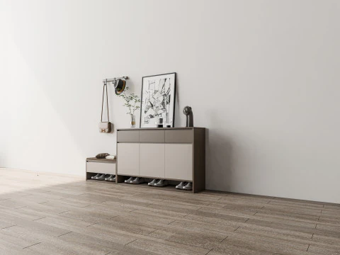 Shoe Cabinet Sideboard entrance cabinet 1 3D Model