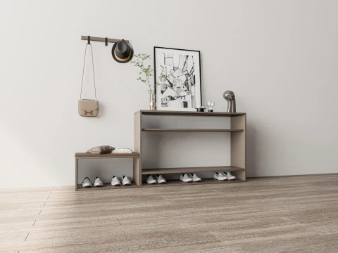 Shoe Cabinet Sideboard entrance cabinet 1 3D Model