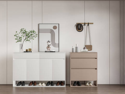 Shoe Cabinet Sideboard entrance cabinet 2 3D Model