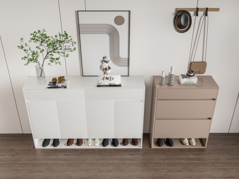 Shoe Cabinet Sideboard entrance cabinet 2 3D Model