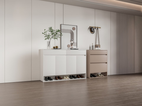 Shoe Cabinet Sideboard entrance cabinet 2 3D Model
