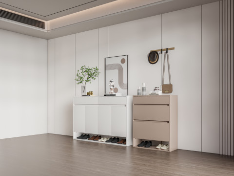 Shoe Cabinet Sideboard entrance cabinet 2 3D Model
