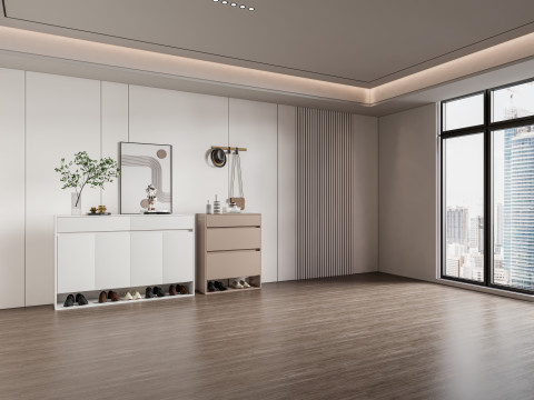 Shoe Cabinet Sideboard entrance cabinet 2 3D Model