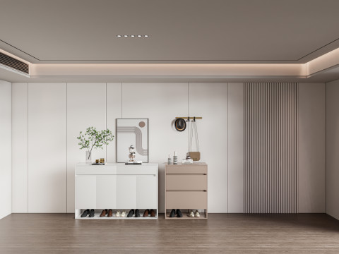 Shoe Cabinet Sideboard entrance cabinet 2 3D Model