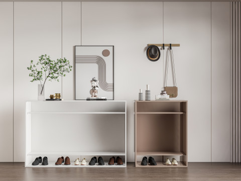 Shoe Cabinet Sideboard entrance cabinet 2 3D Model