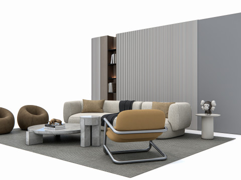 Sofa set 1 3D-Modell