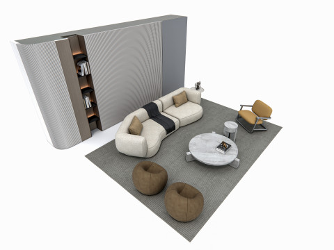 Sofa set 1 3D-Modell