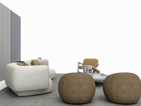 Sofa set 1 3D-Modell