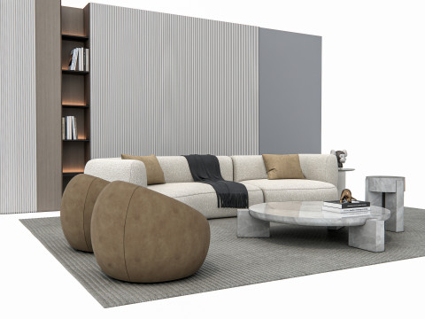 Sofa set 1 3D-Modell