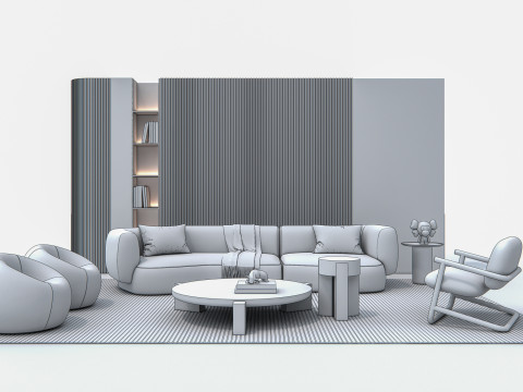 Sofa set 1 3D-Modell