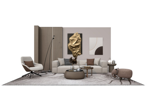 Sofa set 2 3D Model