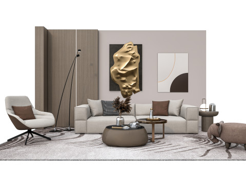 Sofa set 2 3D Model