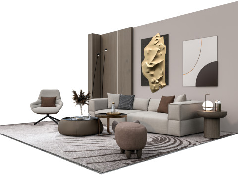 Sofa set 2 3D Model