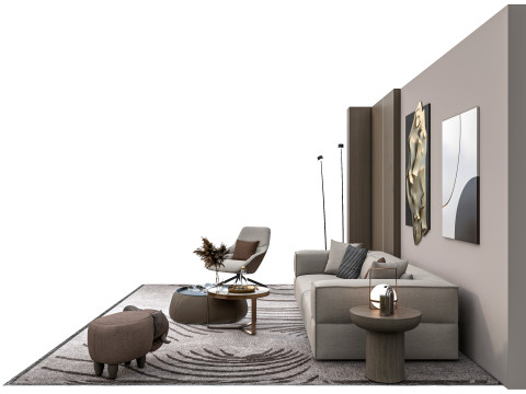 Sofa set 2 3D Model