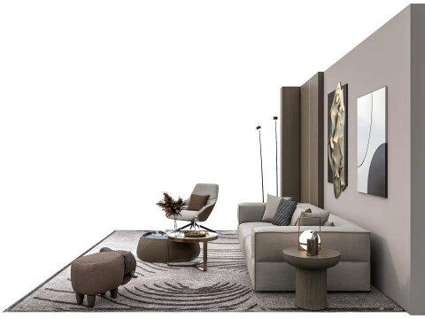 Sofa set 2 3D Model