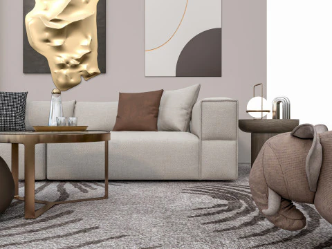 Sofa set 2 3D Model