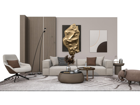 Sofa set 2 3D Model