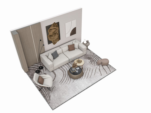 Sofa set 2 3D Model