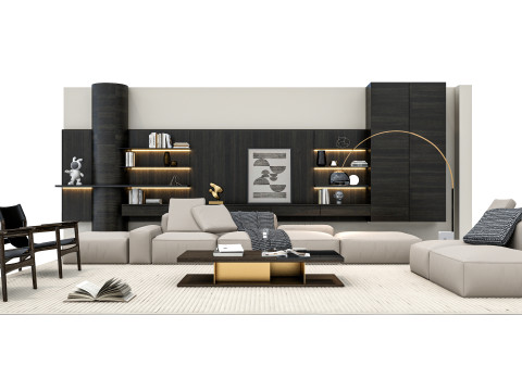 Sofa set 3 3D Model