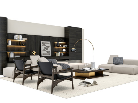 Sofa set 3 3D Model