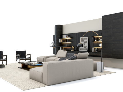 Sofa set 3 3D Model