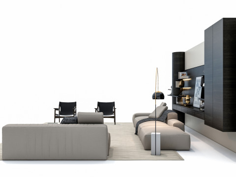 Sofa set 3 3D Model