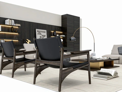 Sofa set 3 3D Model