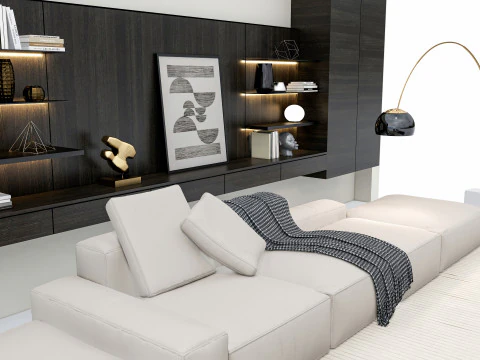 Sofa set 3 3D Model