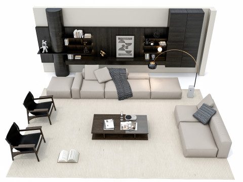 Sofa set 3 3D Model