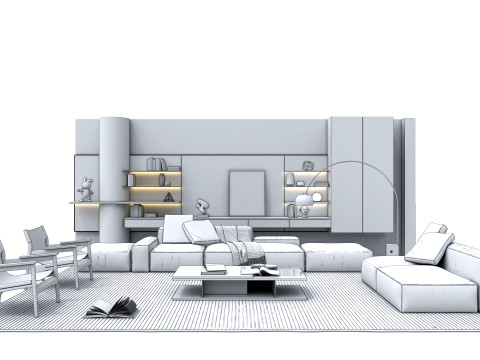 Sofa set 3 3D Model